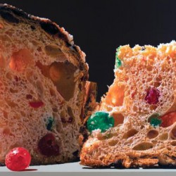 Due fette di panettone con canditi, Luigi Benedicenti (dettaglio)