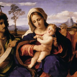 Madonna con il Bambino tra i santi Giovanni Battista e Maddalena (particolare)