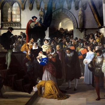 Maria Stuarda mentre sale al patibolo, Francesc Hayez