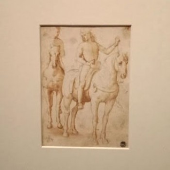 fig 8-Due uomini a cavallo, (Disegnatore umbro e Raffaello?)