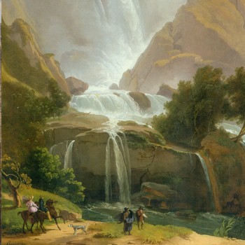 Fig 4- Le cascate del Velino presso Terni, Luigi Basiletti