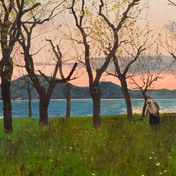 Fig 12- Tramonto sul lago di Iseo, Cesare Bertolotti