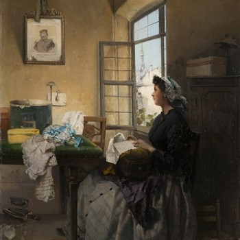 Fig 14- Un pensiero a Garibaldi, Domenico Induno