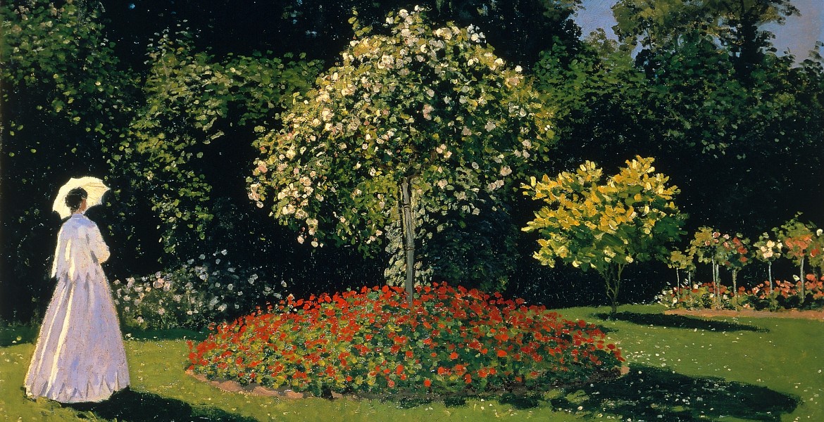 C. Monet, Signora in giardino a Sainte- Adresse 1867