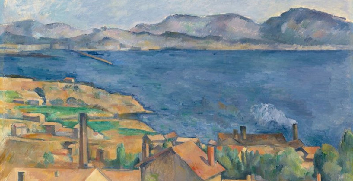 P.Cezanne, Baia di Marsiglia vista da Estaque 1885